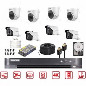 Hikvision 4K CCTV Camera Bundle 8 CH 8MP Bundle