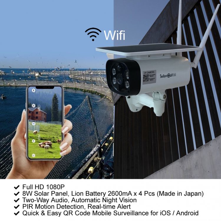 Wireless outdoor security camera with 2 way audio sales